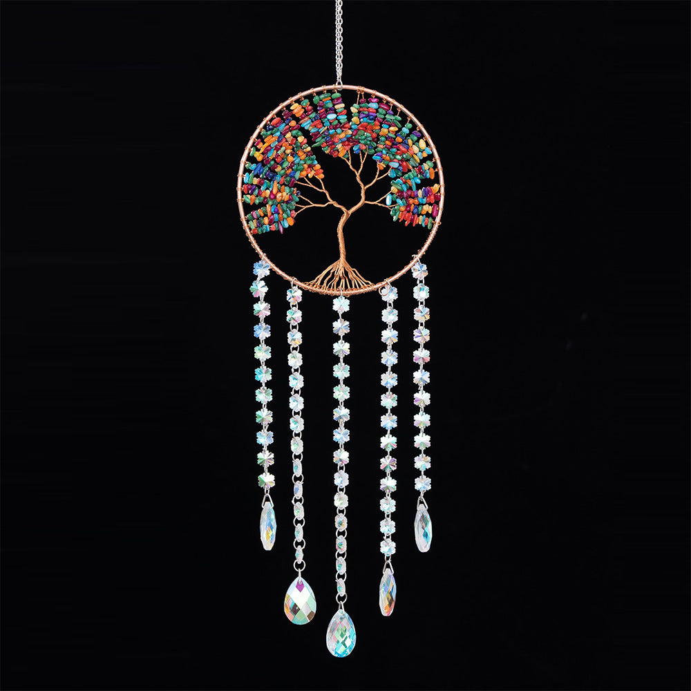 Natural Agate Crystal Crushed Stone Dream Catcher