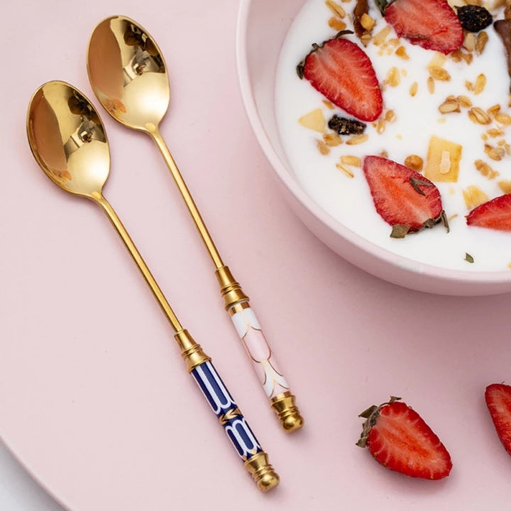 Elegant Stainless Steel Dessert Spoon