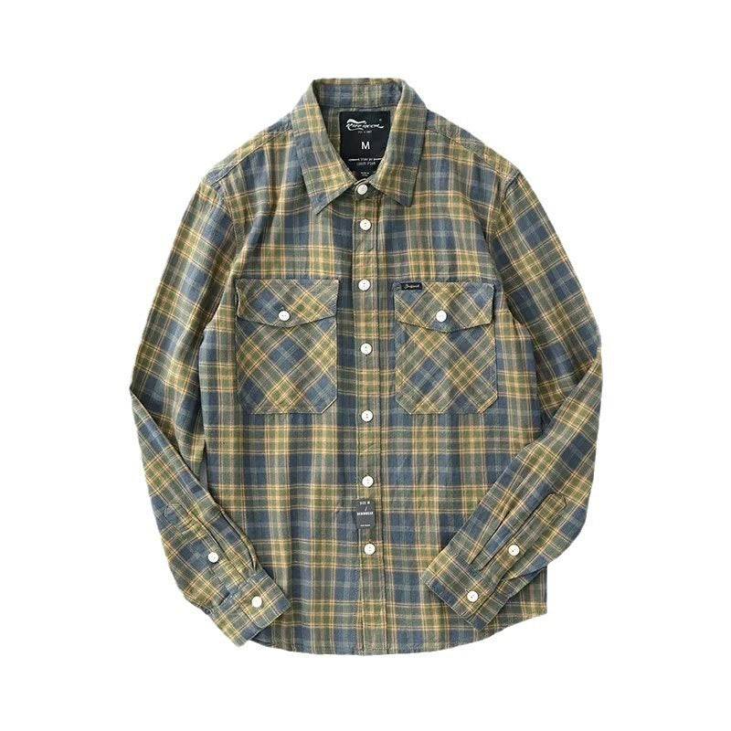 Men's Loose Casual Plaid Shirt