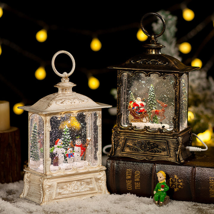 Christmas Crystal Ball Music Box Decoration