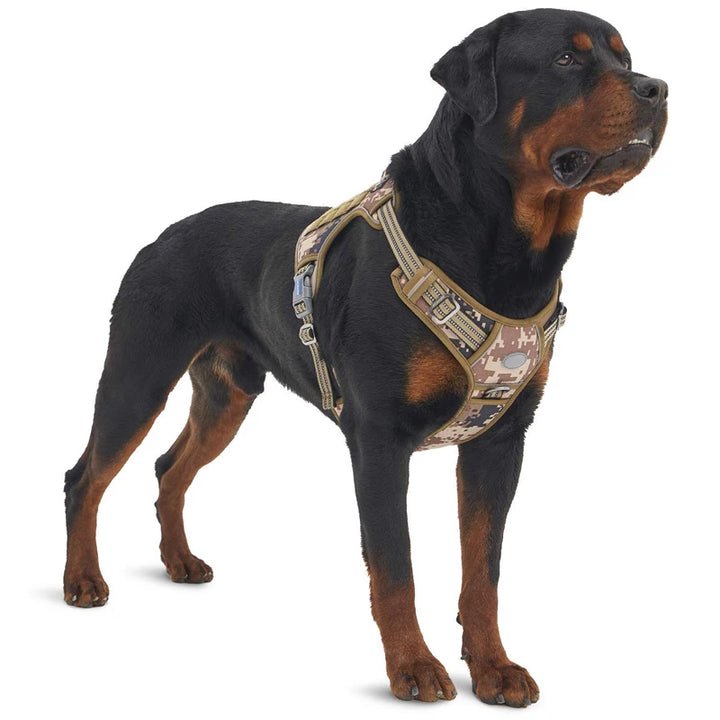 Adjustable Tactical Dog Harness for Large Breeds