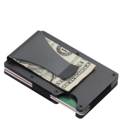 Carbon Fiber Wallet Aluminum Alloy Bank Card Holder