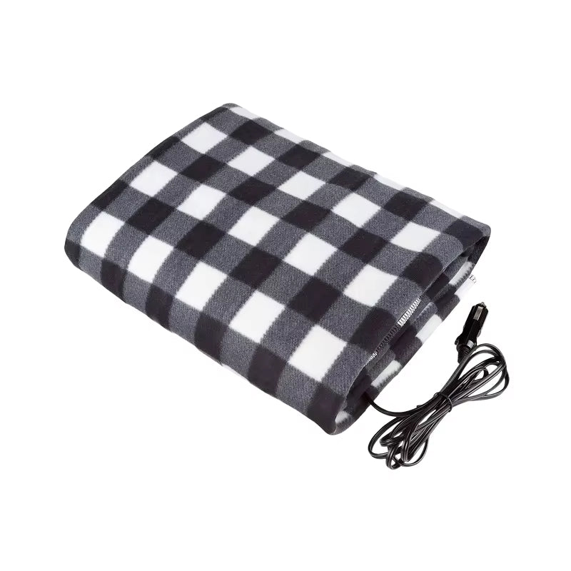 12V Heated Fleece Car Blanket with Timer