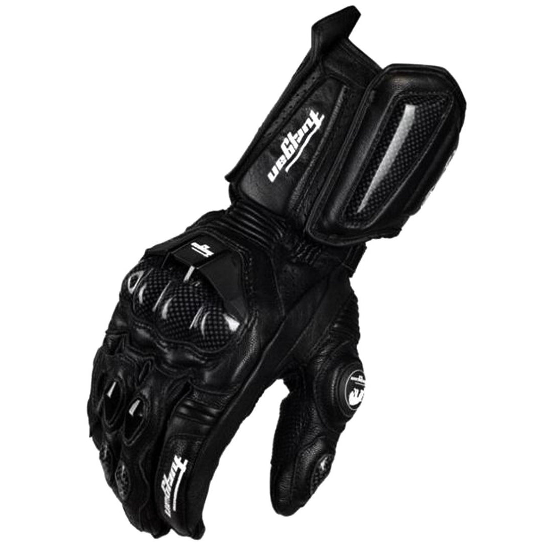 Motorcycle Leather Carbon Fiber Racing Riding Anti-fall Breathable Non-slip Gloves