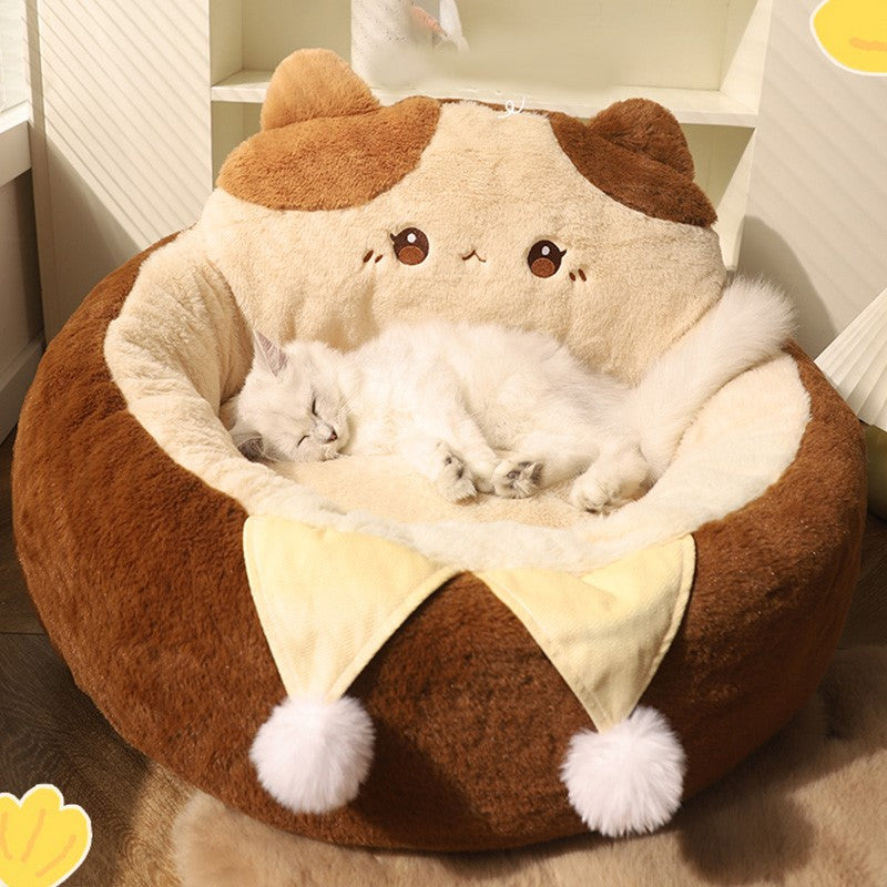 Cozy Winter Cat & Dog Bed