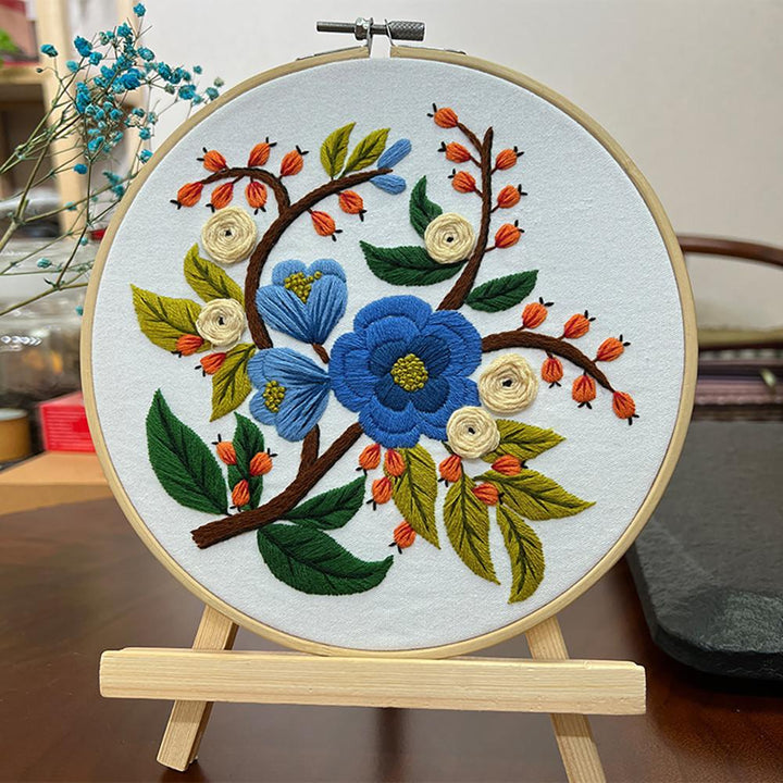 DIY Floral Embroidery Kit