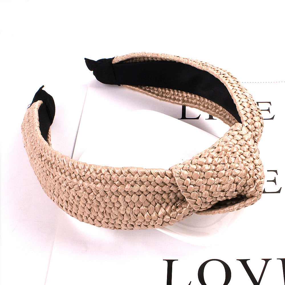 Fashionable Solid Color Knotted Headbands for Women