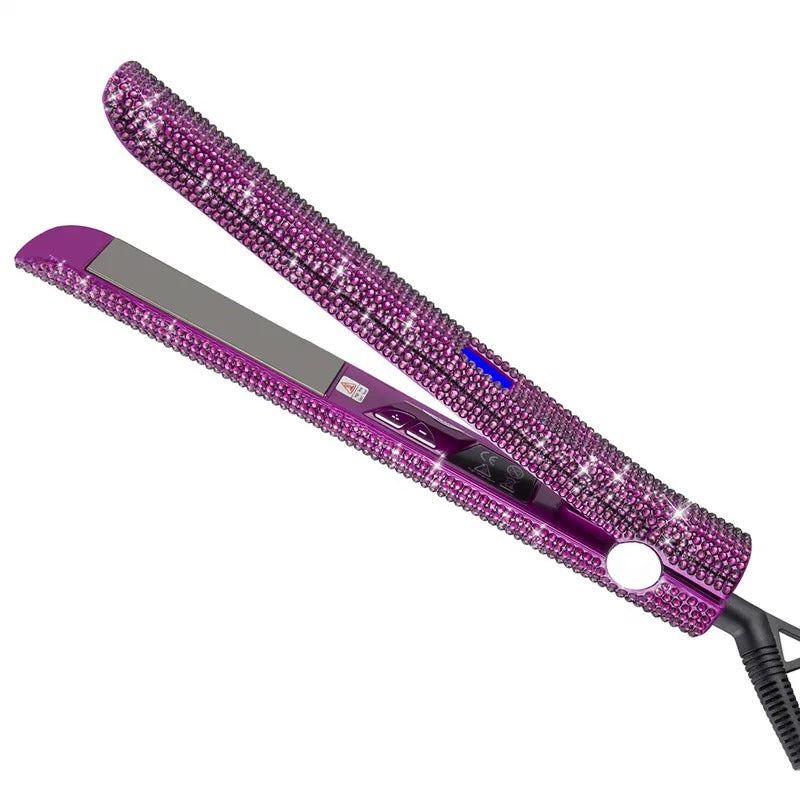 Rhinestone Ceramic Flat Iron