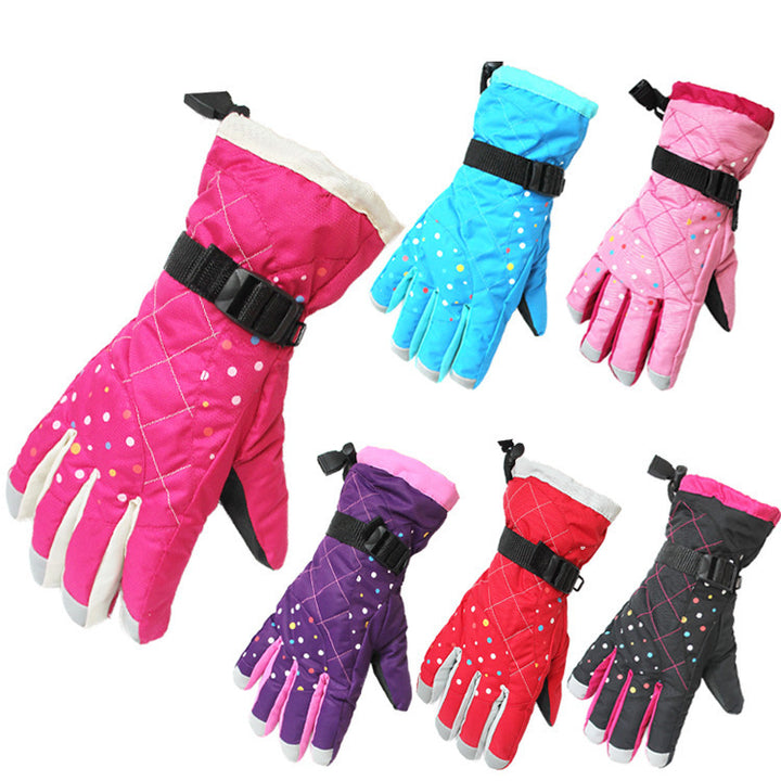 Winter Riding Ski Outdoor Climbing Girls Thick Gloves