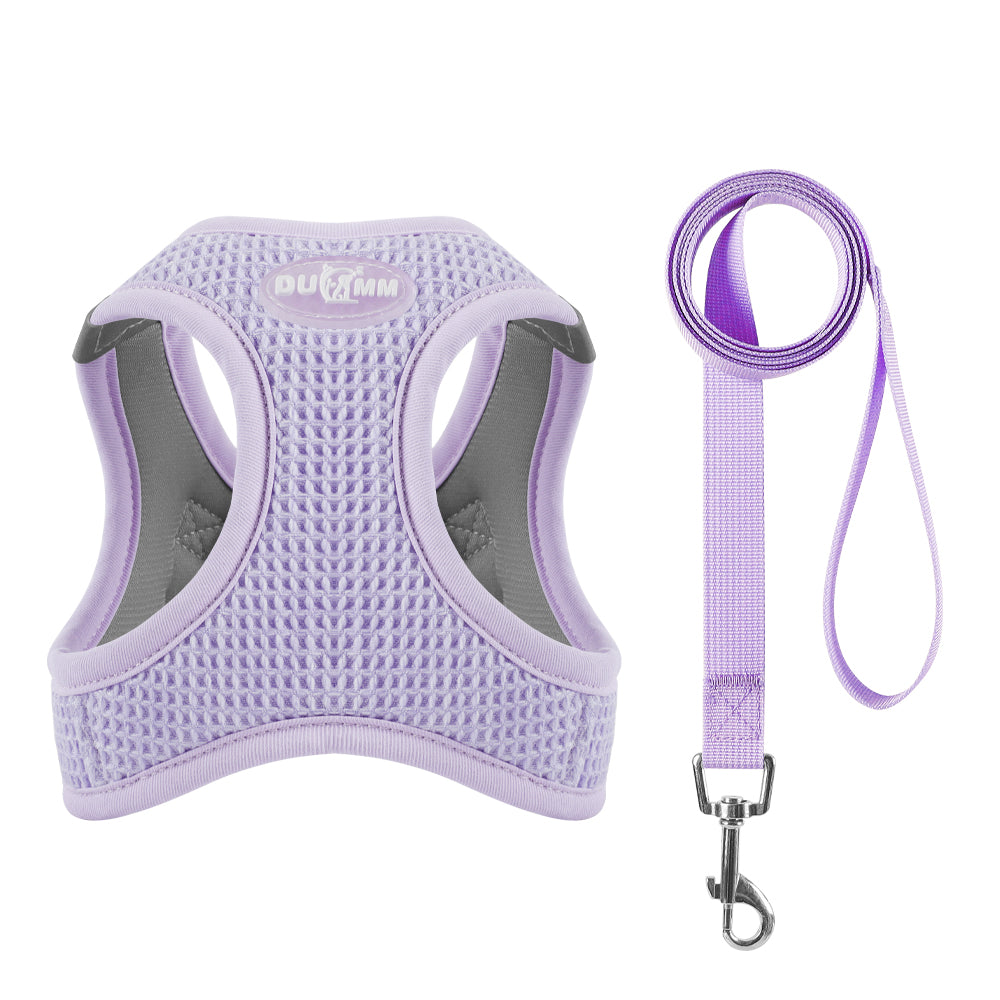 Reflective Mesh Cat & Small Dog Harness Leash Set