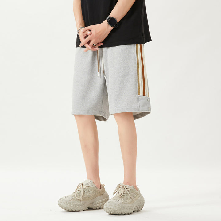 Edge Mesh Breathable And Loose Comfortable Cropped Pants