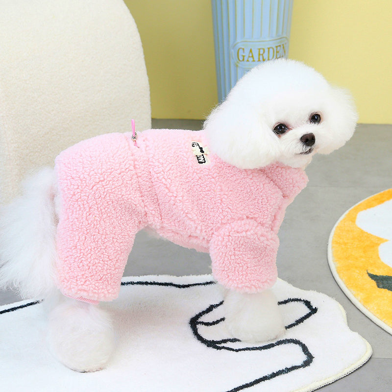 Warm Fleece Pet Overalls