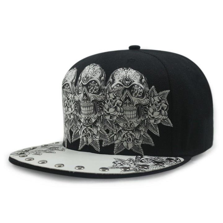 Baseball Cap Protection Sun Hat Skull Sticky Hip-hop Hipster Flat-brimmed