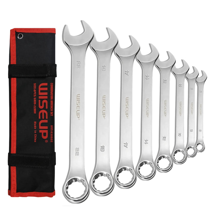 8-Piece Metric Ratchet Wrench Set for Car Repair and Mechanical Workshops