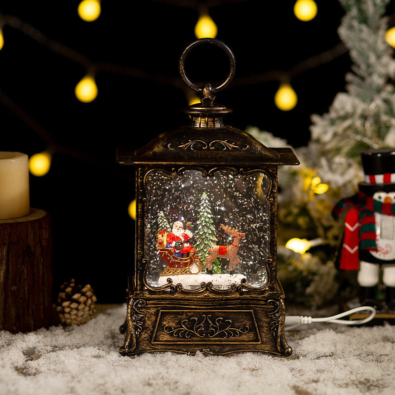 Christmas Crystal Ball Music Box Decoration