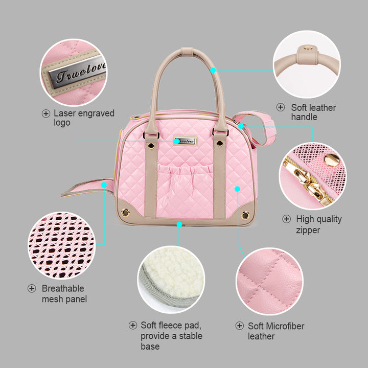 Fashionable Pet Carrier Handbag - Portable and Stylish Pet Backpack