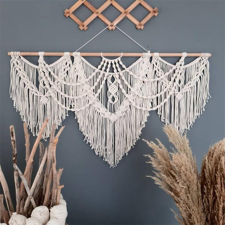 Large Bohemian Macrame Wall Hanging Tapestry for Home Decor