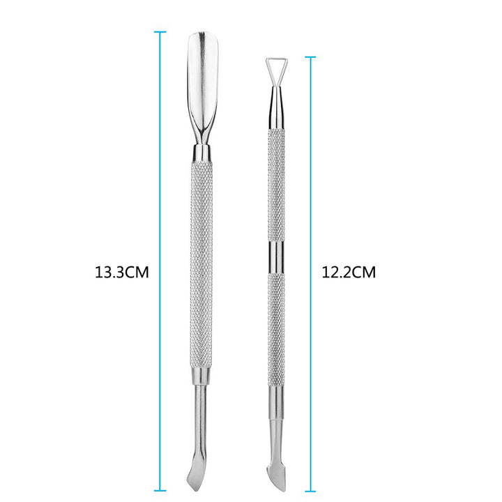 Professional Stainless Steel Cuticle Pusher and Cutter Set