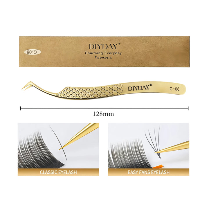 Precision Anti-slip Eyelash Extension Tweezers