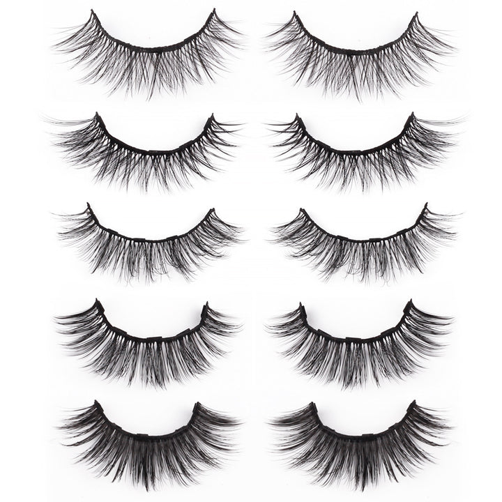 Magnet False Eyelashes Natural Thick Liquid Eyeliner Set