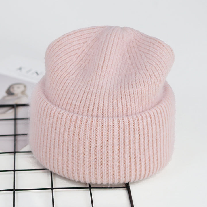 9 Colors Unisex Real Rabbit Fur Beanie Knit Hat – Warm and Stylish for Men and Women