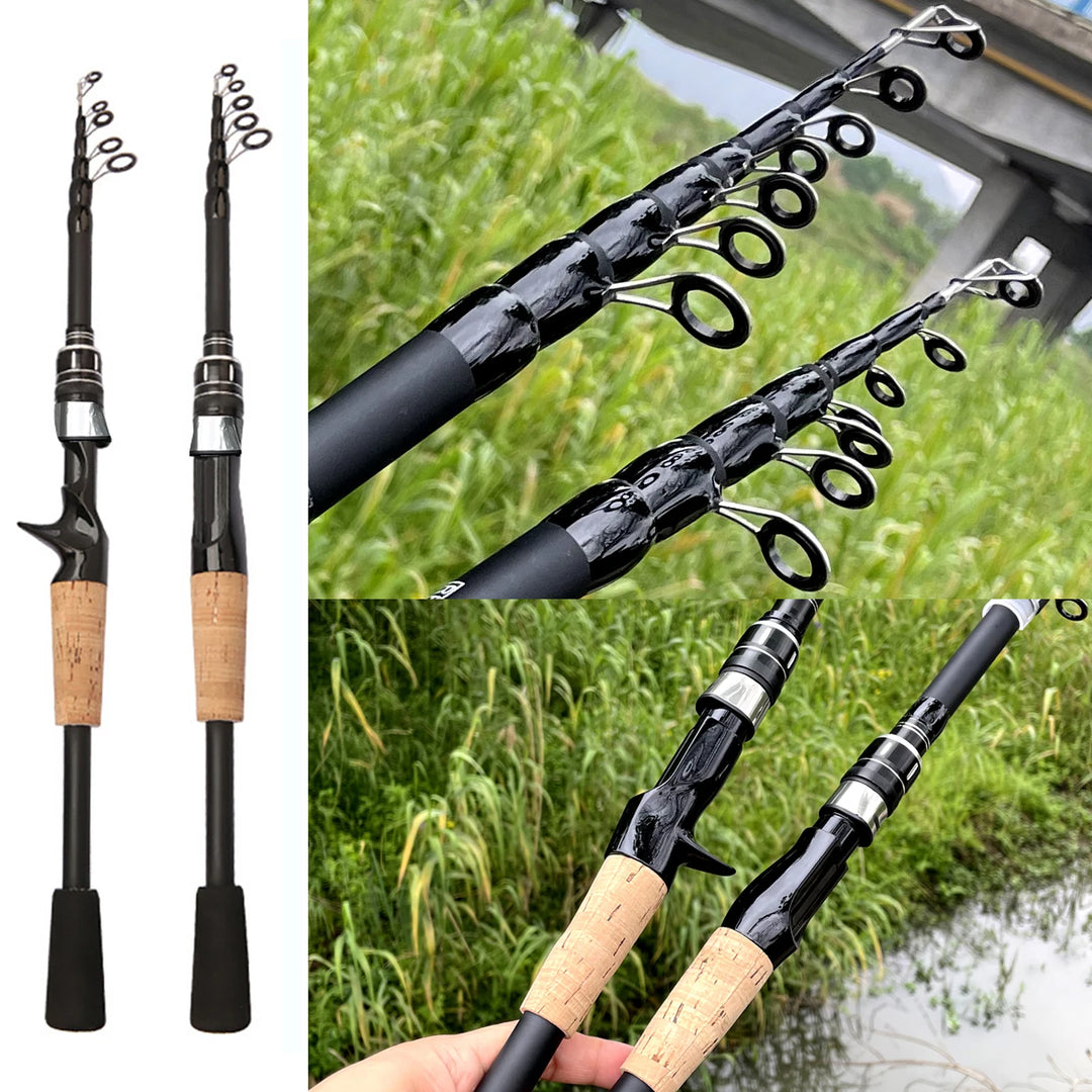 Telescopic Fishing Rod and Reel Combo