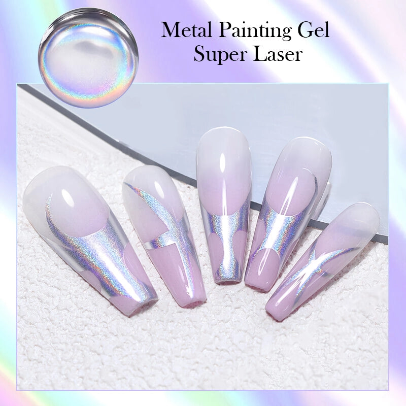 Super Holographic Metallic Painting Nail Gel