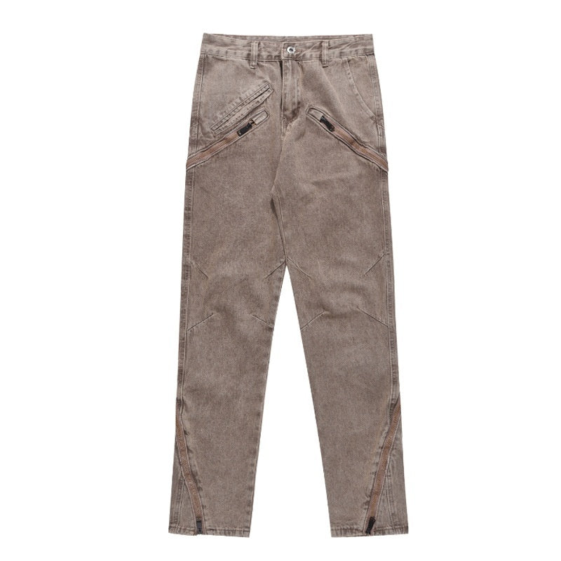 Retro Wash Denim Slim Men's Pants