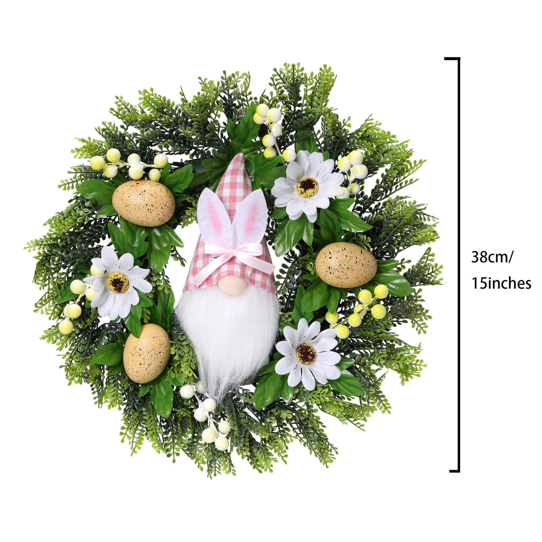 Easter Garland Door Hanging Rattan Egg Rabbit