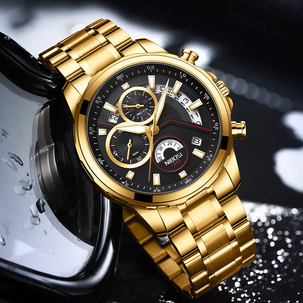 Luxury Men's Luminous Sport Chronograph Waterproof Watch