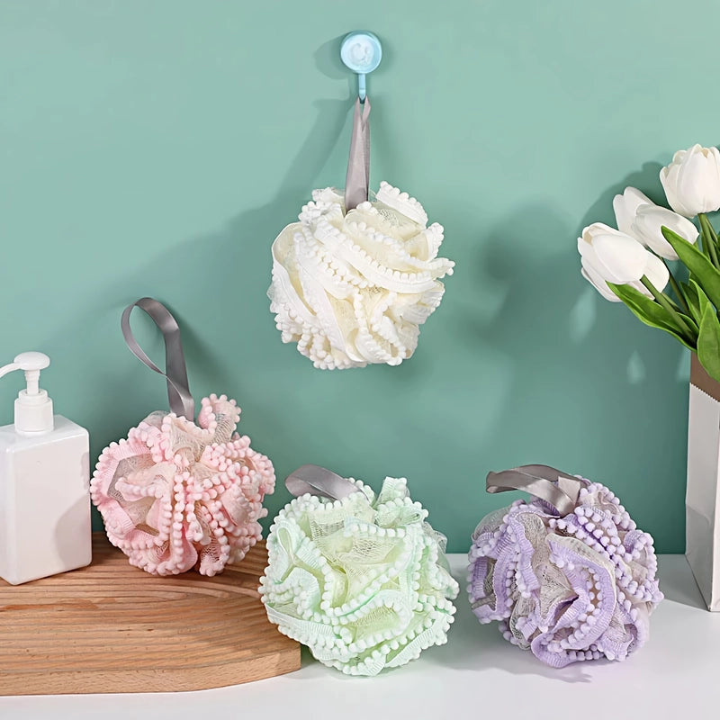 Flower Lace Bath Sponge Ball