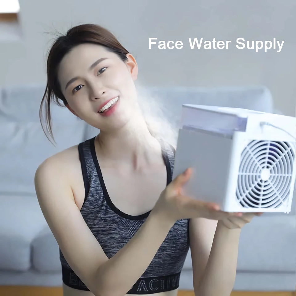 Portable Ultra Air Cooler USB Fan & Humidifier with LED Light