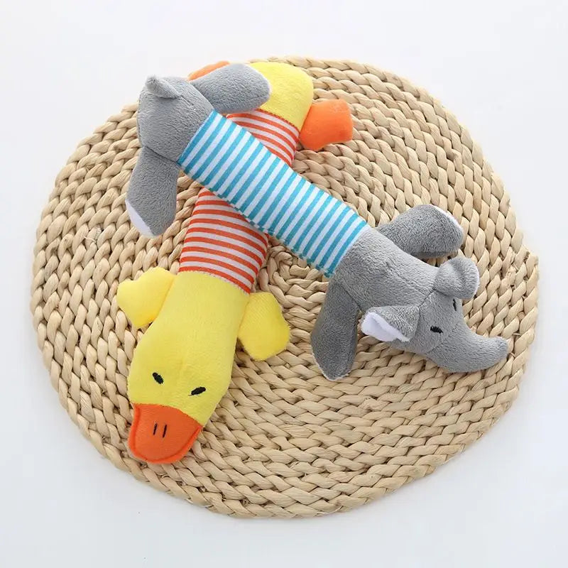 Soft Plush Squeaky Chew Toy for Small Dogs & Cats