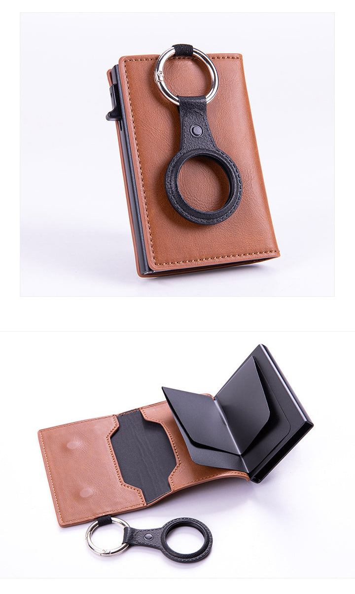 AirTag Card Holder Keychain Anti-Lost Card Sleeve