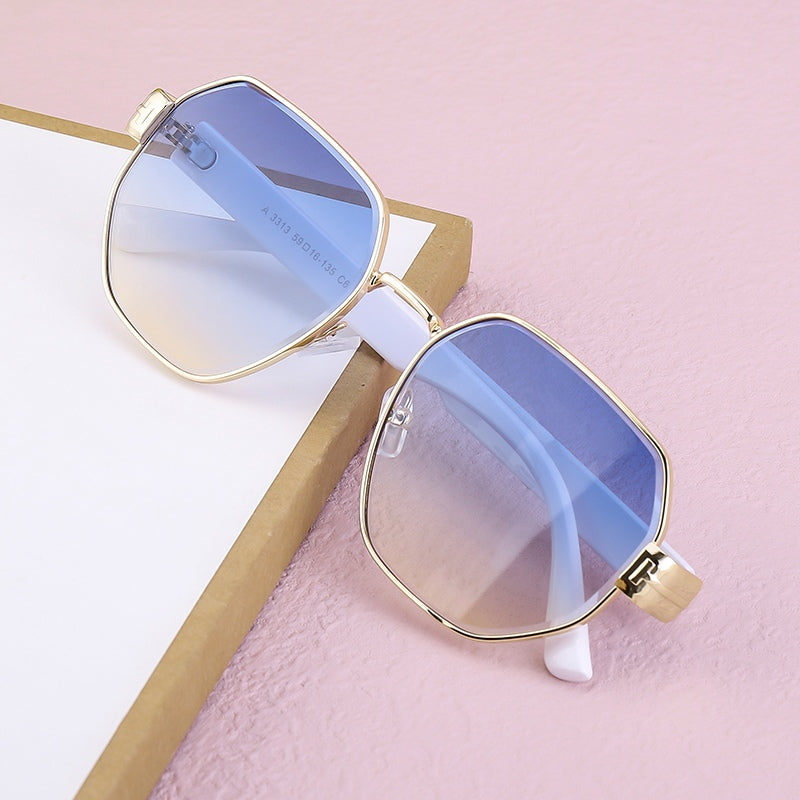 Luxury Vintage Polygon Sunglasses for Women