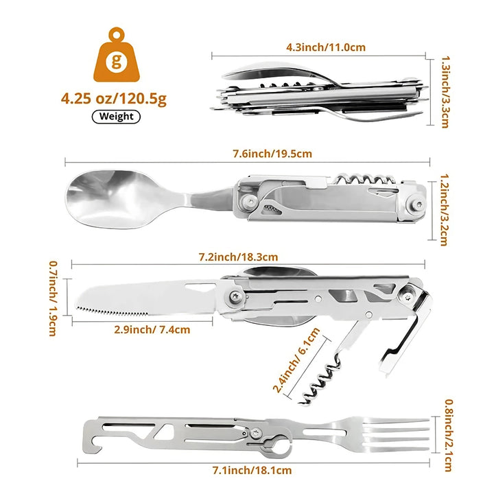 Folding Camping Cutlery Set