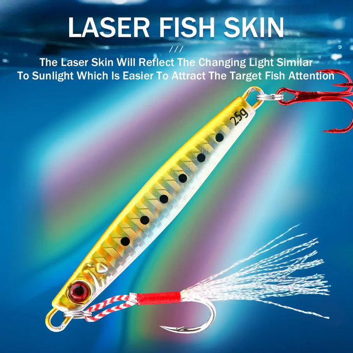 Metal Jig Spoon Fishing Lure - 25g/40g/60g for Trolling