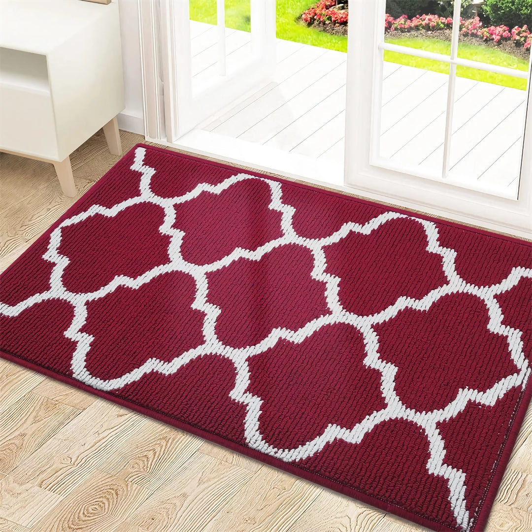 Absorbent Non-Slip Indoor Doormat - Low-Profile Dirt-Resistant Entryway Mat