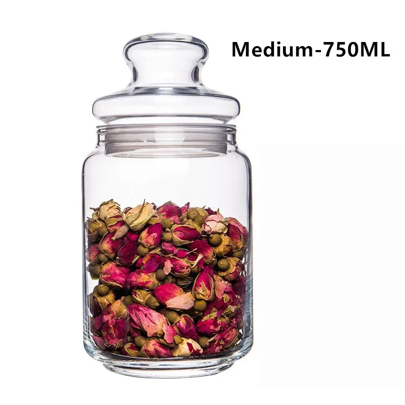 Portable Glass Tea Storage Jar