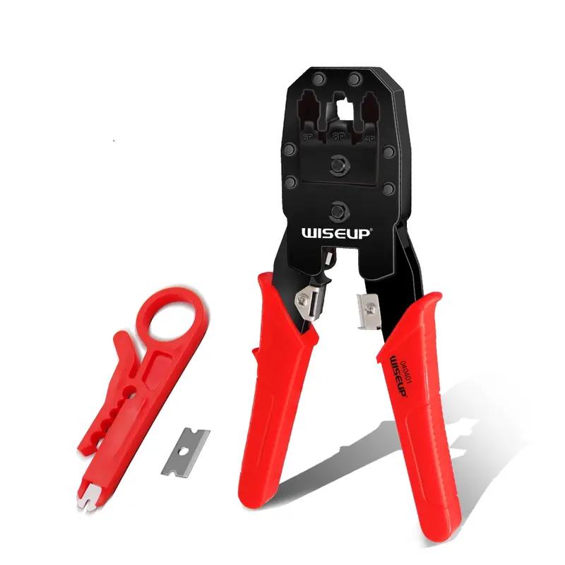 Professional Network Cable Stripping Crimping Pliers with RJ45 UTP LAN Cable Tester