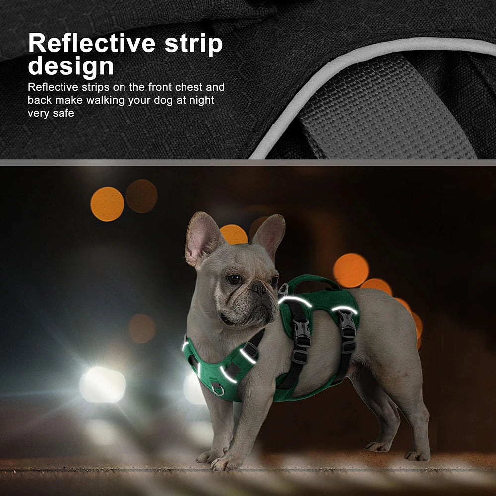 Reflective Nylon Dog Harness with Handle