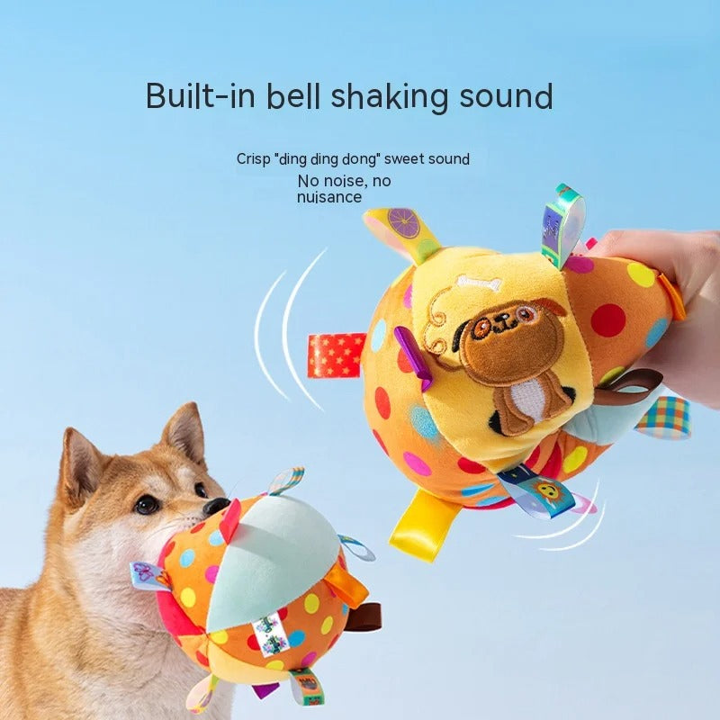 Interactive Plush Ringing Ball Toy for Dogs