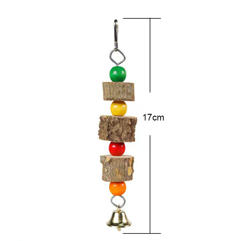 Natural Wood Bird Swing with Bell