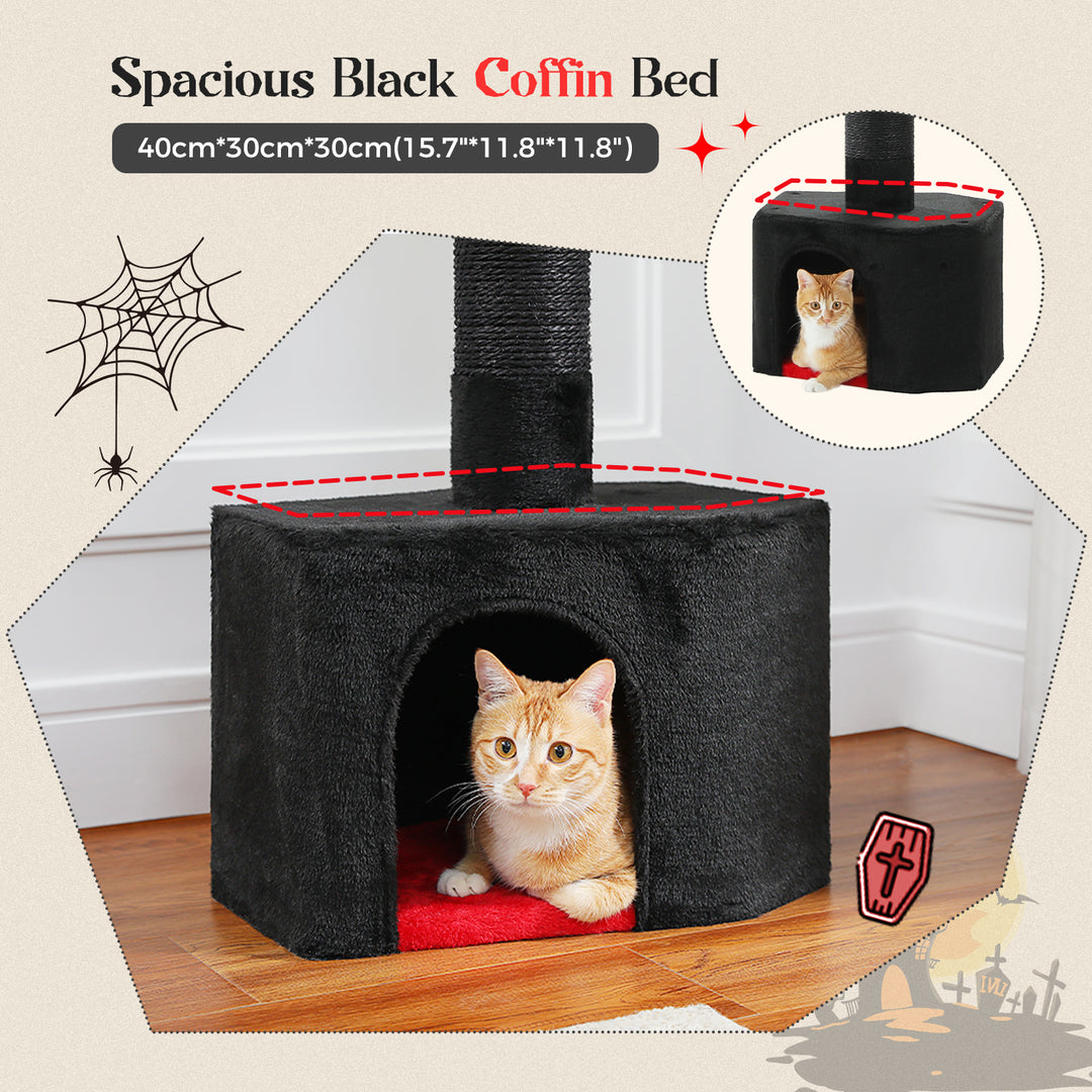 Adjustable Gothic Cat Tree Tower