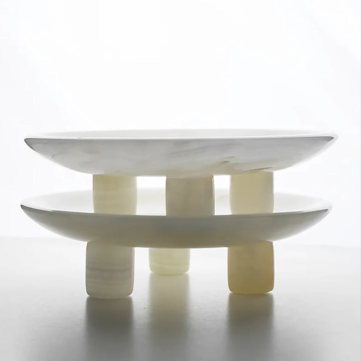 White Onyx Marble Tray