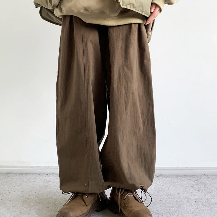 Solid Color BASIC Casual Pants Japanese-style Retro