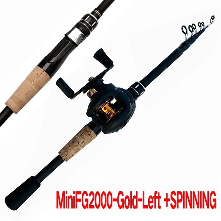 Telescopic Fishing Rod and Reel Combo