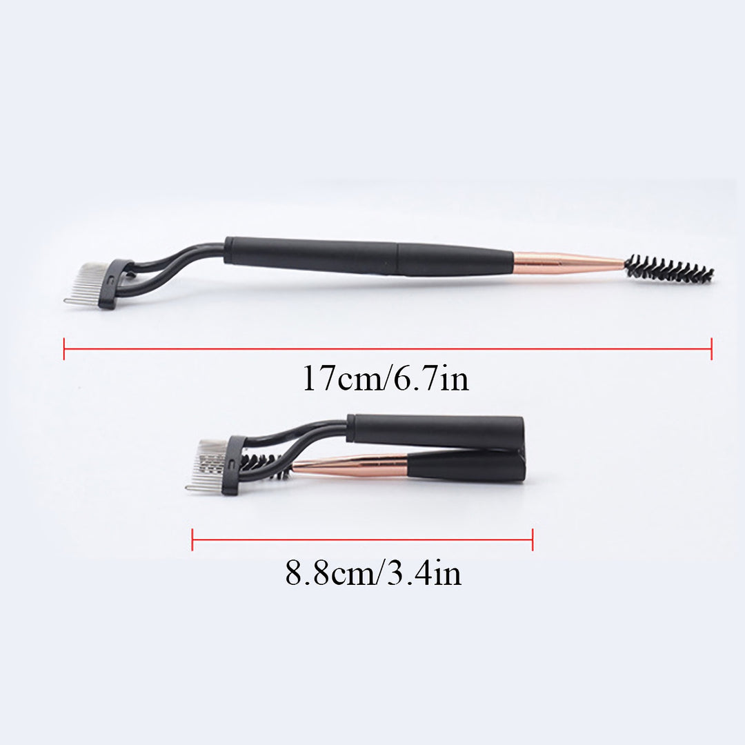 Foldable Steel Teeth Eyelash Brush