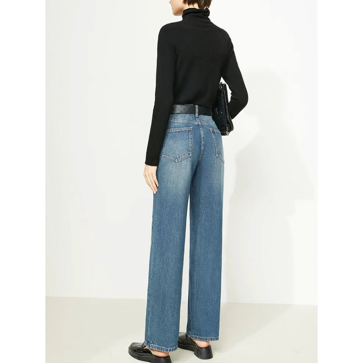 Women's High Waist Loose Wide Leg Jeans