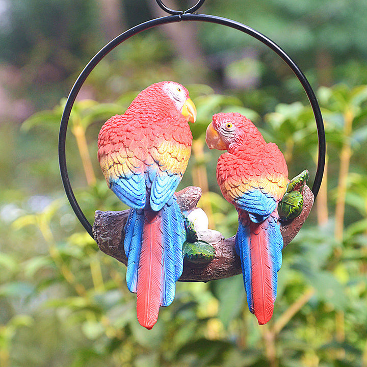 Cute Resin Parrot With Ring